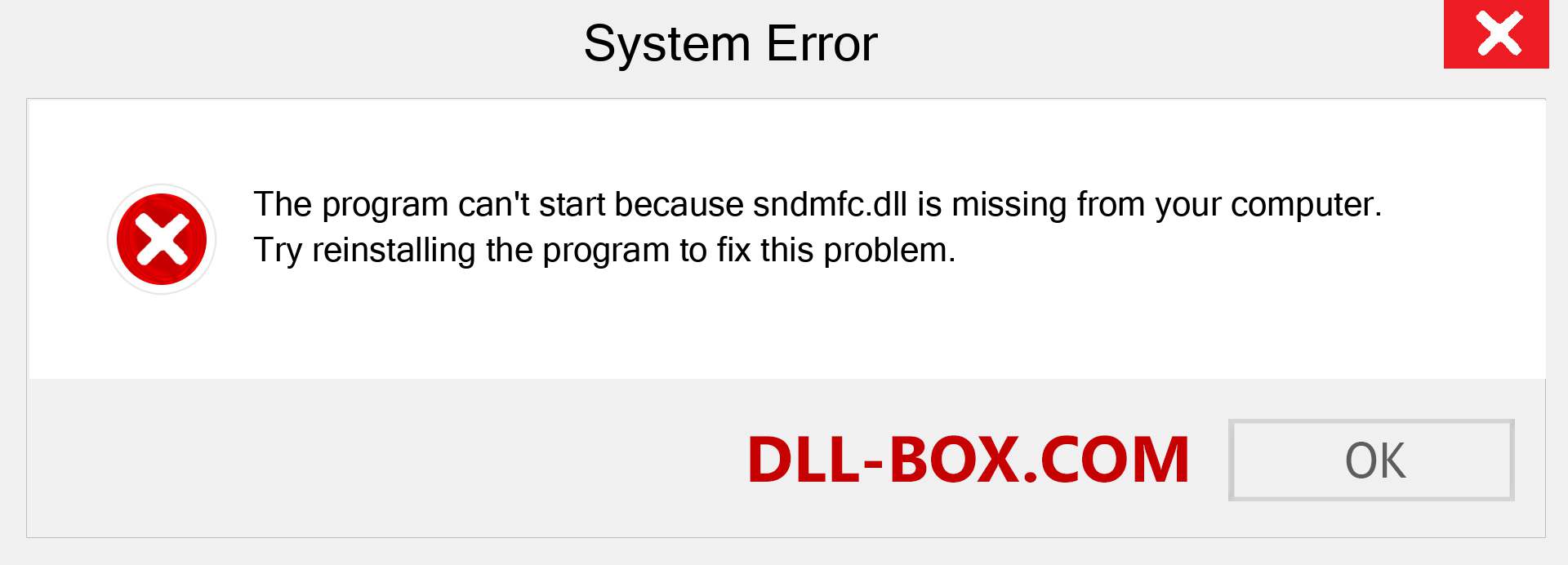  sndmfc.dll file is missing?. Download for Windows 7, 8, 10 - Fix  sndmfc dll Missing Error on Windows, photos, images
